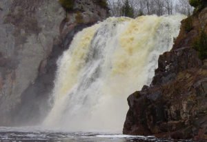 High Falls on the Baptism River near Silver Bay, MN and Tettegouche State park.
