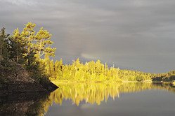 While the author doesn’t often take landscape photographs, he can’t resist doing so in the canoe country. | MICHEAL FURTMAN 