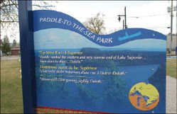 Nipigon’s Paddle-To-The-Sea-Park is both fun and educational for kids. 