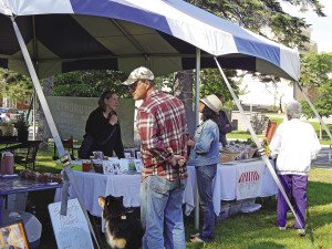 Ian Fritz browsing vendor booths. | KELSEY ROSETH