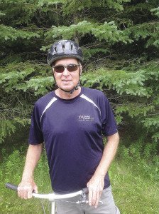 Thunder Bay bicyclist Hilary Petrus never expected to be chased by a wolf. | CATHY MACKINTOSH