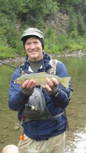 Tom Dickson of Helena with a wilderness rainbow trout. |Shawn Perich