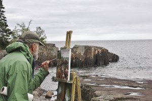 Plein Air artists can be spotted throughout Cook County. |SUBMITTED