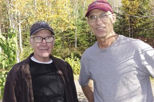 Mike Senty [left] and Chris Norman [right] met to review energy audit  equipment and working with the REEP program. | Submitted