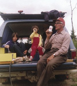  Ed Marsh in mid 1970s with his granddaughters Cheryl (left) and Rhonda (middle). | GORD ELLIS