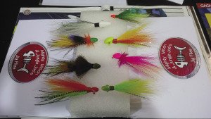 A selection of jig flies made by father/son duo, Joe and Mitch Kostecki.