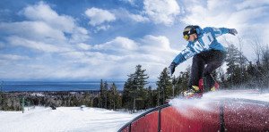 Lutsen Mountains offers five progressive terrain parks for skiers and snowboarders. | Lutsen Mountains