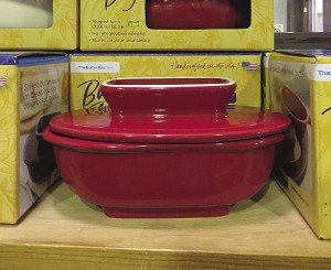 The Butter Bay is a French-style crock pot that keeps a stick of butter soft and spreadable. | MAREN WEBB