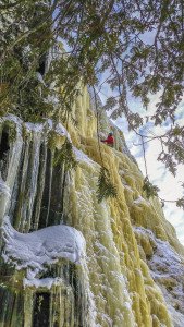 Ice climbing is not for the faint of heart. | ARIC FISHMAN