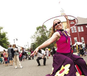 Hoola-hoopers are one of many busker street performers at the festival. | SUBMITTED