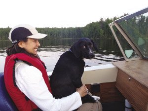 Shelley helps Leo get his sea legs. | ERIC CHANDLER