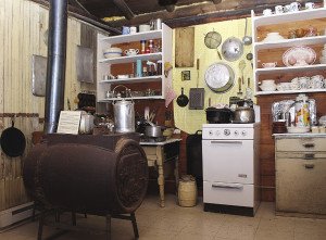 The kitchen in Dorothy’s Winter Cabin offers a glimpse of her personal belongings and how she used the space. | Scott Stowell