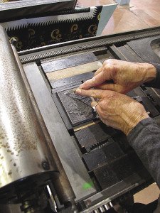 Bowen creates woodcuts with a machine. | ERIN ALTEMUS