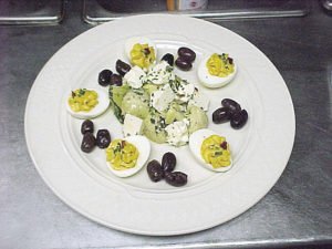 Antipasto Platter with marinated feta and artichokes, sun-dried tomato deviled eggs, and Kalamata olives at Gunflint Lodge. | SUBMITTED