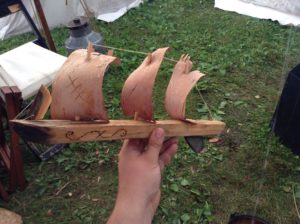 Another sailboat that was carved and sent to sea by Ian. | SUBMITTED