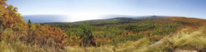 A beautiful fall panorama from Leveaux Mountain. | ERIC CHANDLER