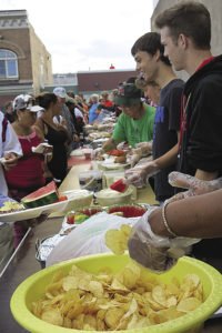 CHUM members offer dinner to about 350-400 community members as part of National Night Out. | CHUM