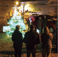 Tree lighting ceremony for the Light up a Life event. | SUBMITTED