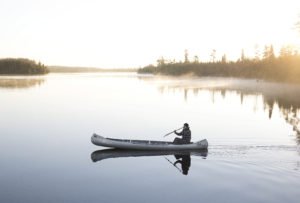 Enjoying a calm, morning paddle. | ZACH & ALLIE LEON