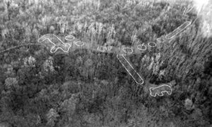 Effigy Mounds National Monument, Aerial View of Great Bear Mound Group.