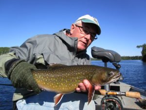 The author displays a typical Nipigon brook trout--a true trophy in any water. | DAN JOHNSON