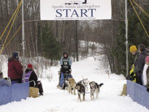 Sally led my first race team in the Apostle Islands Sled Dog Race. | ERIN ALTEMUS
