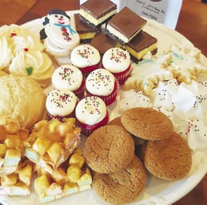 Sweet Escape Cake Café and Bakery in Thunder Bay offers a Christmas platter full of sweets. | SUBMITTED