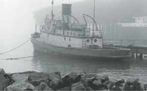 The tugboat Edna G was built in 1896 for the Duluth & Iron Range Railway and brought to Two Harbors to replace the tug Ella G Stone.