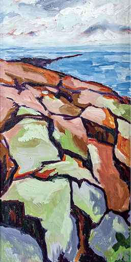 Created by Nicole Sutherland, this oil painting is titled “North Shore.” | NICOLE SUTHERLAND