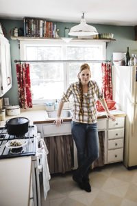 Erin Blegen, owner of Yellow Birch Hobby Farm, located in northern Minnesota.